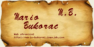 Mario Bukorac vizit kartica